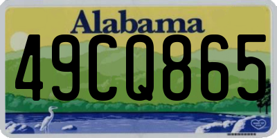 AL license plate 49CQ865