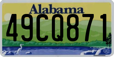 AL license plate 49CQ871