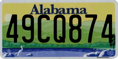 AL license plate 49CQ874
