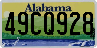 AL license plate 49CQ928