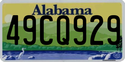 AL license plate 49CQ929