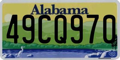 AL license plate 49CQ970