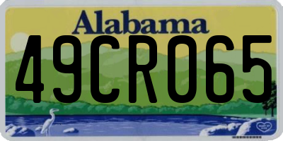 AL license plate 49CR065