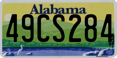 AL license plate 49CS284