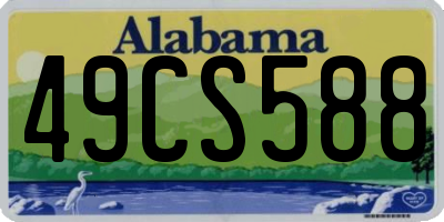 AL license plate 49CS588