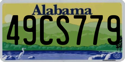 AL license plate 49CS779