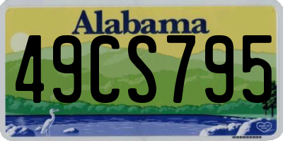 AL license plate 49CS795