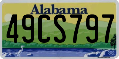 AL license plate 49CS797