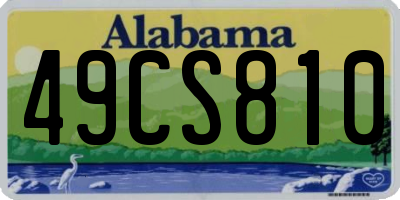 AL license plate 49CS810