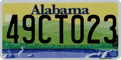 AL license plate 49CT023