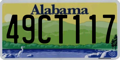 AL license plate 49CT117
