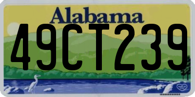 AL license plate 49CT239