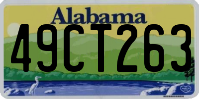 AL license plate 49CT263