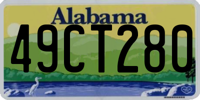 AL license plate 49CT280