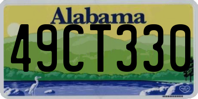 AL license plate 49CT330