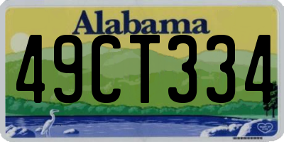 AL license plate 49CT334