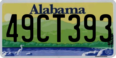 AL license plate 49CT393