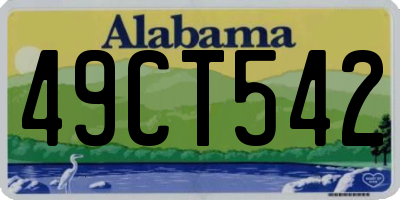 AL license plate 49CT542