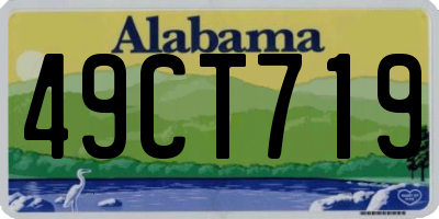 AL license plate 49CT719