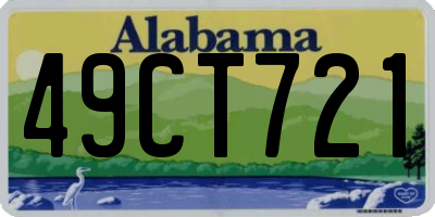 AL license plate 49CT721