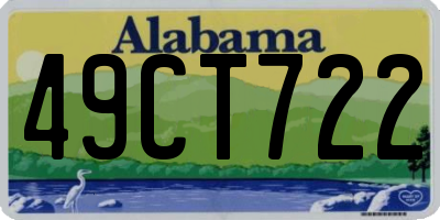 AL license plate 49CT722