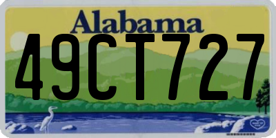 AL license plate 49CT727