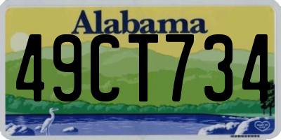 AL license plate 49CT734