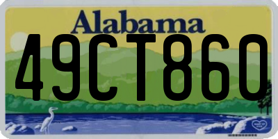 AL license plate 49CT860