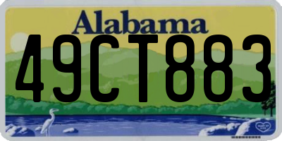 AL license plate 49CT883