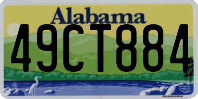 AL license plate 49CT884