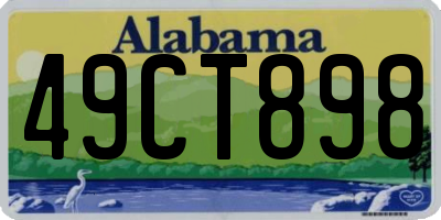 AL license plate 49CT898