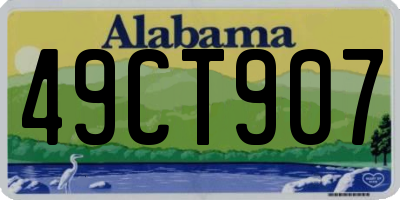 AL license plate 49CT907