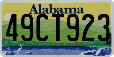 AL license plate 49CT923