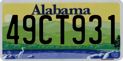 AL license plate 49CT931