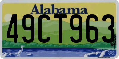 AL license plate 49CT963