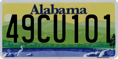 AL license plate 49CU101