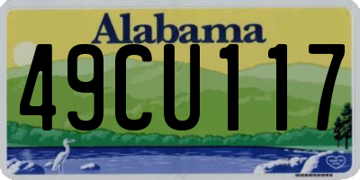 AL license plate 49CU117