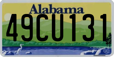 AL license plate 49CU131