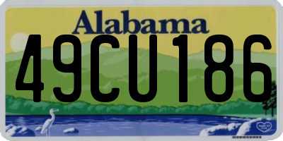 AL license plate 49CU186