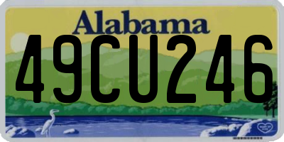 AL license plate 49CU246
