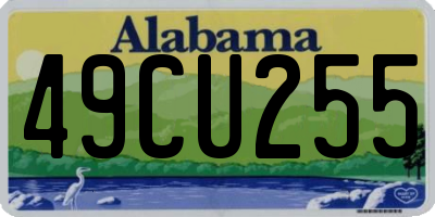 AL license plate 49CU255