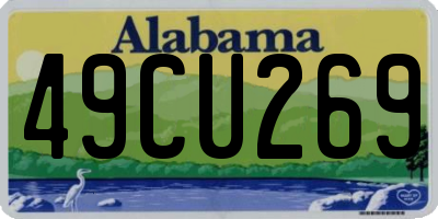 AL license plate 49CU269