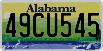 AL license plate 49CU545