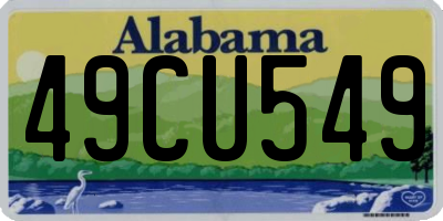AL license plate 49CU549