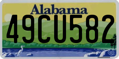 AL license plate 49CU582