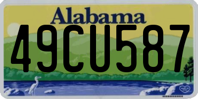 AL license plate 49CU587
