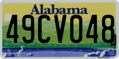 AL license plate 49CV048