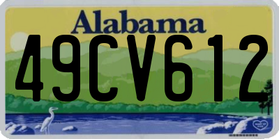 AL license plate 49CV612