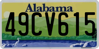 AL license plate 49CV615