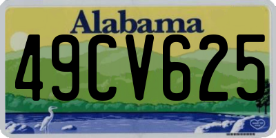 AL license plate 49CV625